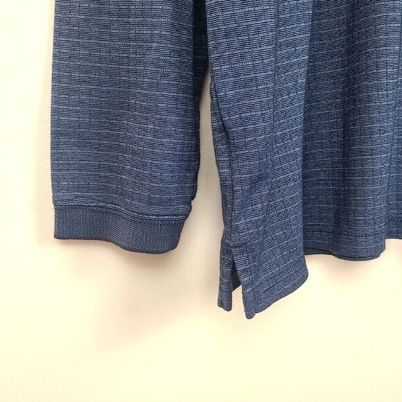 Haggar Mens Long Sleeve Blue Polo Shirt Pullover Size Large - Picture 12 of 13